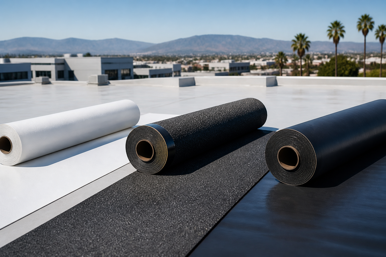 Commercial Flat Roof Materials Compared: TPO vs Modified Bitumen vs EPDM for Southern California