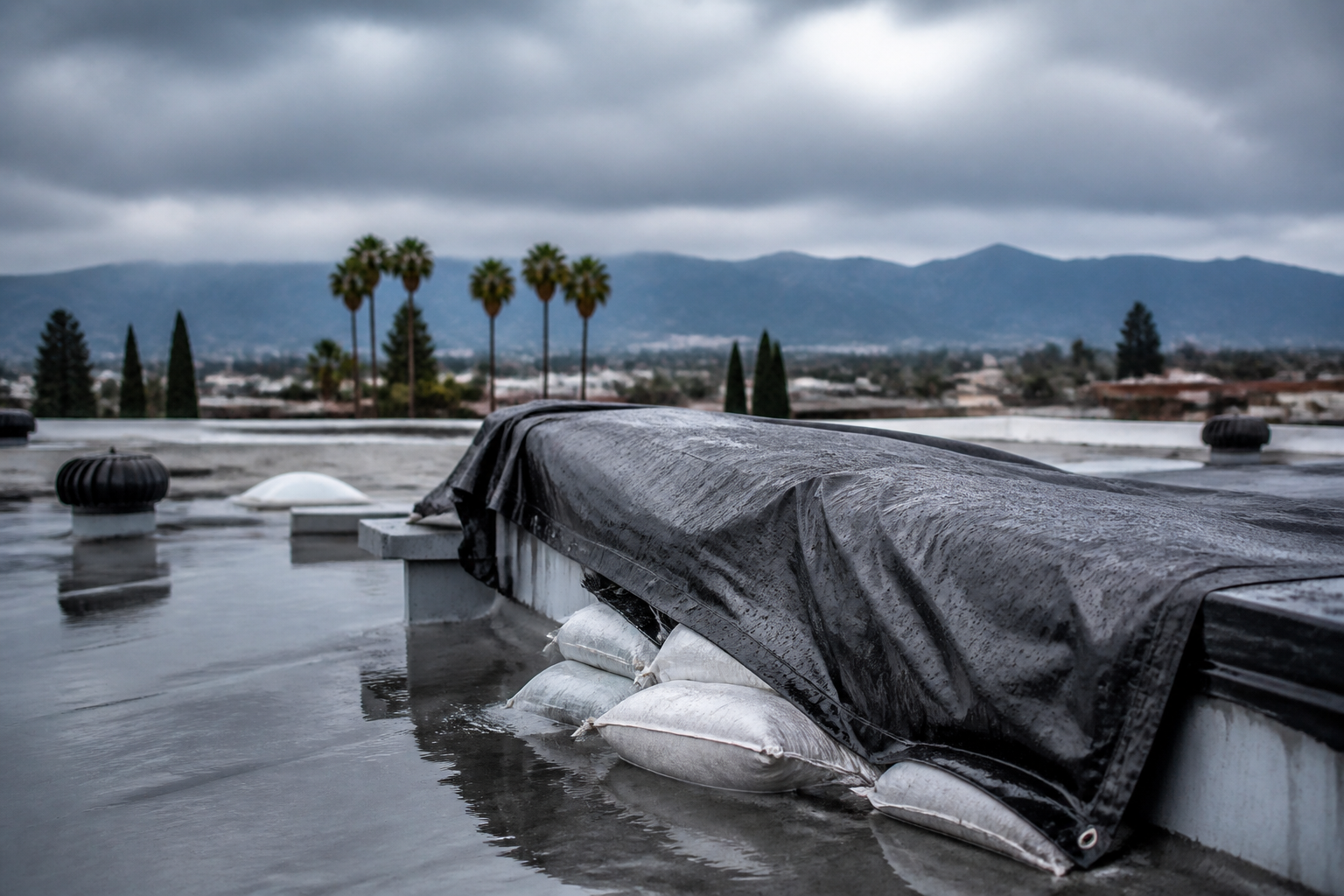 Emergency Commercial Roof Leak Response: What Los Angeles Property Managers Need to Know