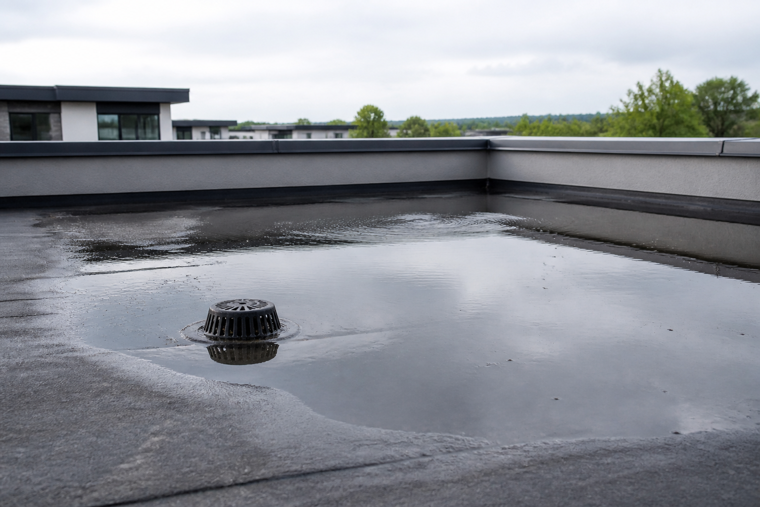 Flat Roof Drainage Problems: Why Water Pools and How to Fix It Permanently